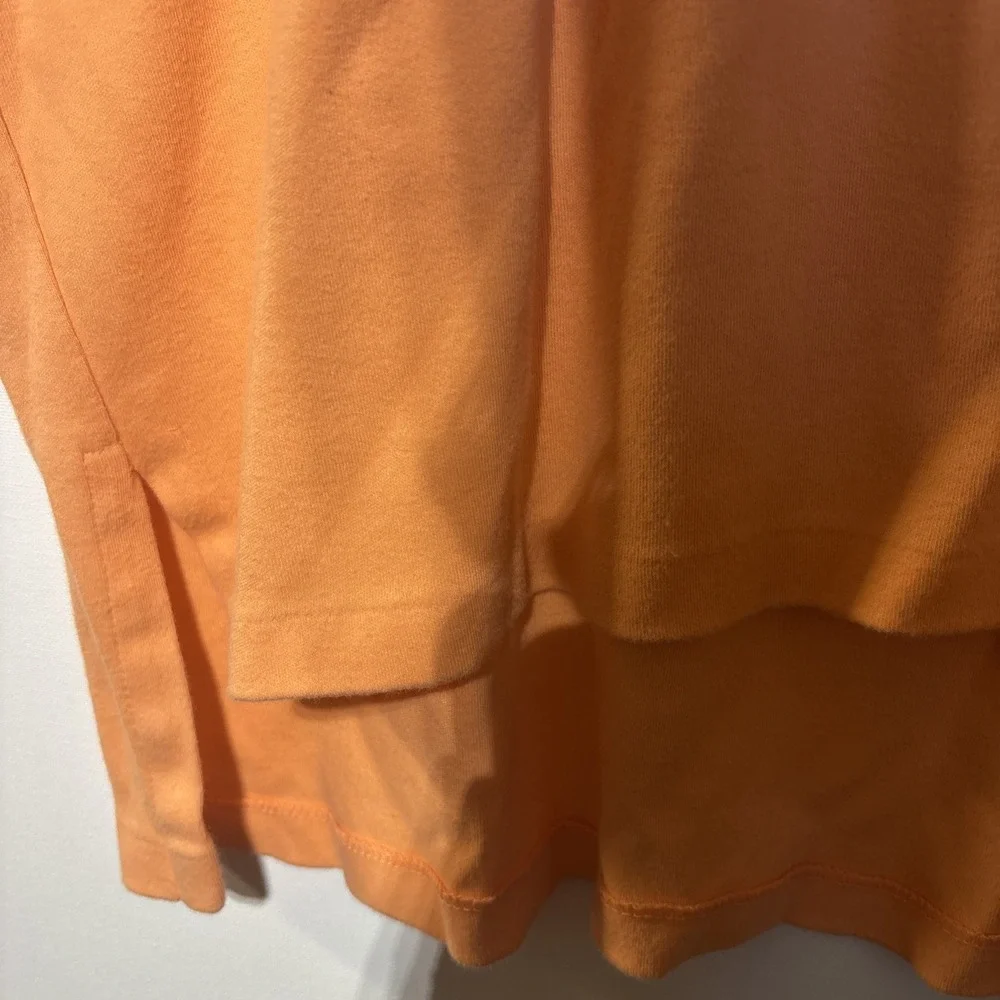 Polo Ralph Lauren‎ Men's Large Orange Polo Shirt USA 100% Cotton Blue Pony